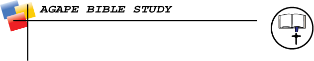 agape bible study logo